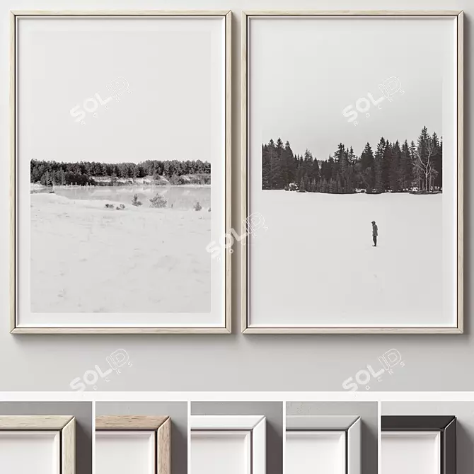 Versatile Picture Frames Set -308 3D model image 1