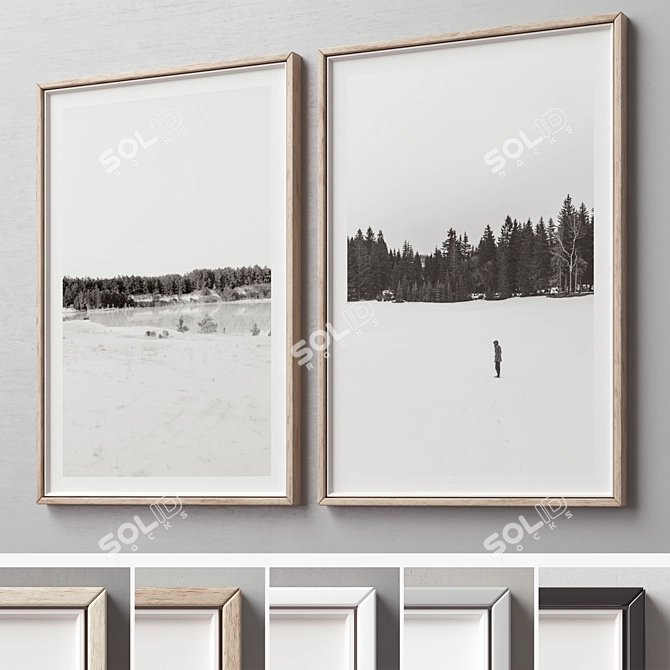 Versatile Picture Frames Set -308 3D model image 2