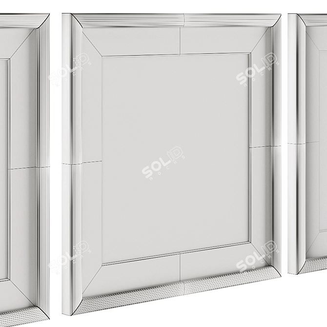 Geometric Triptych Art Prints 3D model image 6