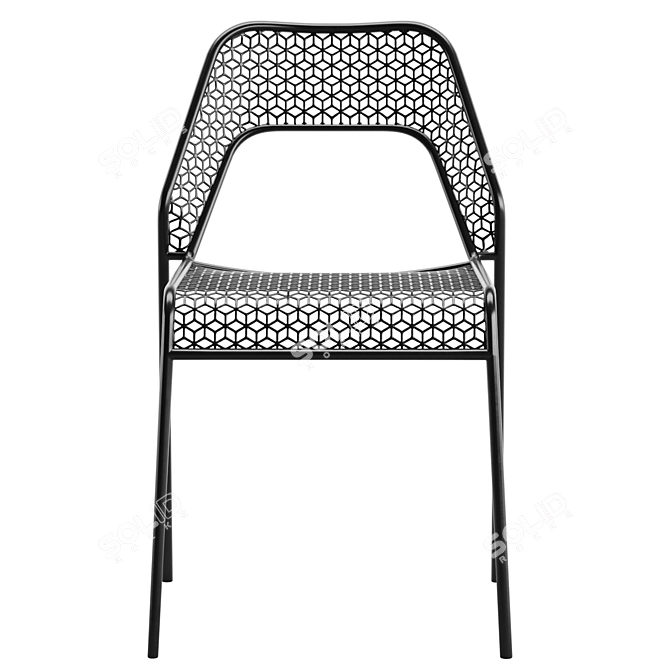 Sleek Mesh Seating Solution 3D model image 2