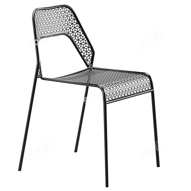 Sleek Mesh Seating Solution 3D model image 4