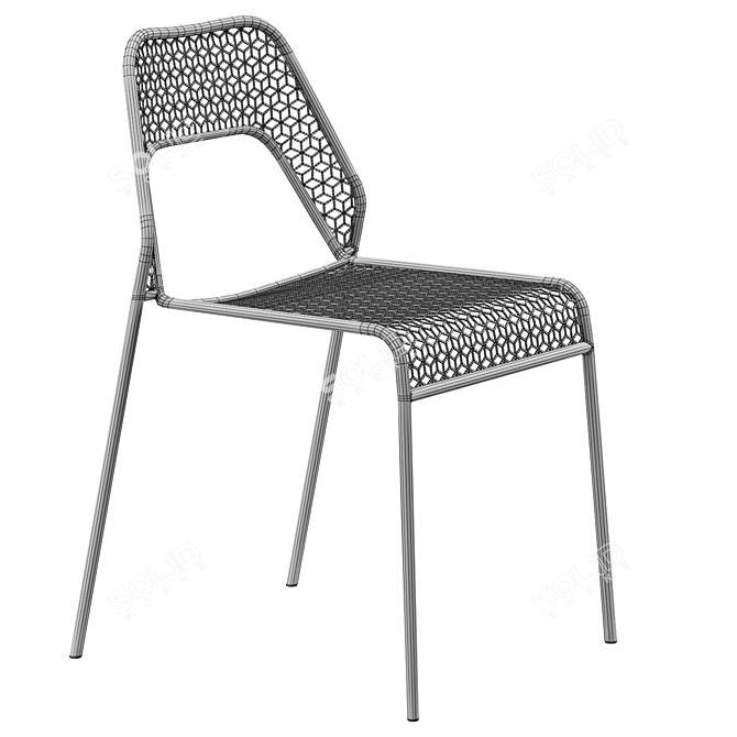 Sleek Mesh Seating Solution 3D model image 5