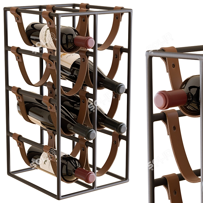  Stylish Umanoff Wine Rack 3D model image 1