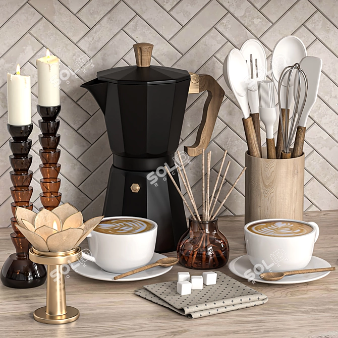 Title: Versatile 2015 Kitchen Accessories 3D model image 5