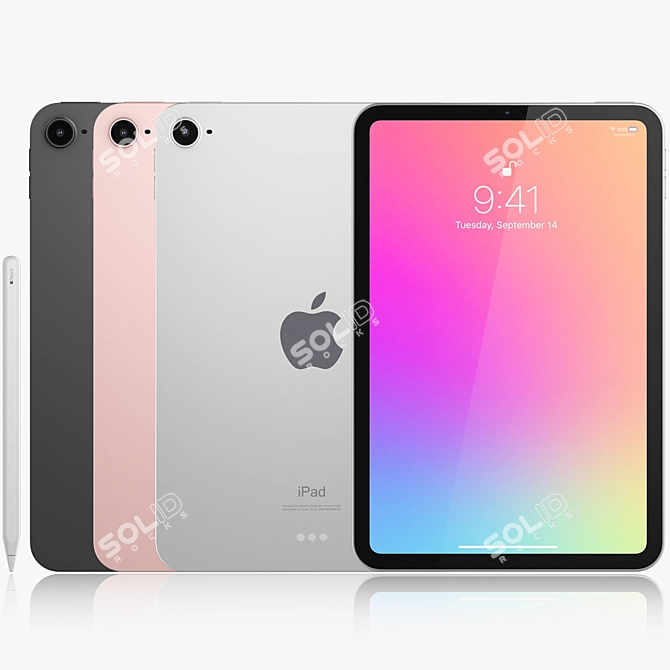 Sleek Apple iPad Mini 6 3D model image 1