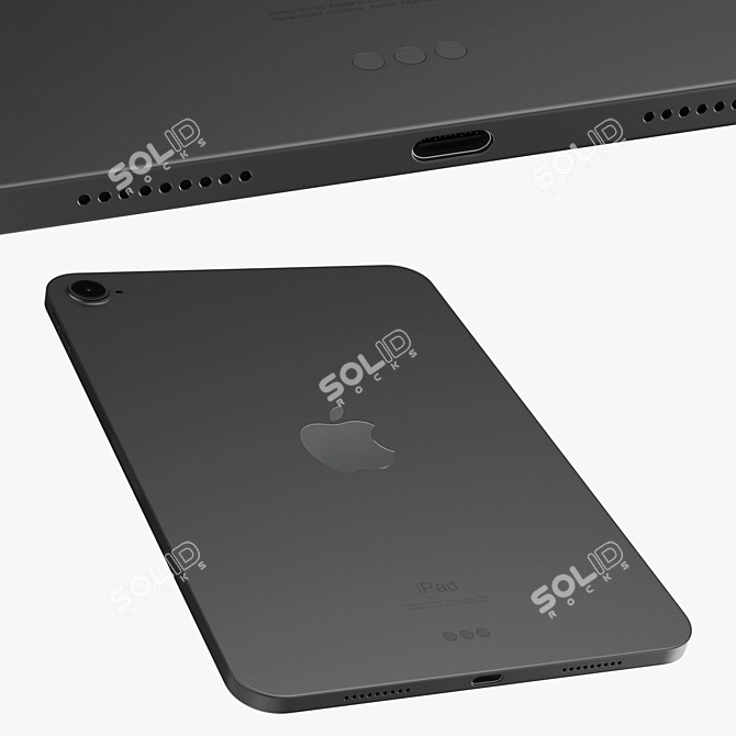 Sleek Apple iPad Mini 6 3D model image 2