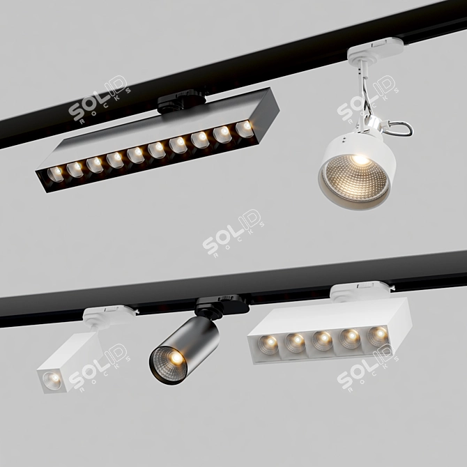 AQFORM Modern Track Lights 3D model image 3