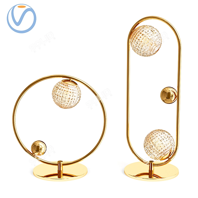 Elegant HOOP TAB LUX Lighting 3D model image 1