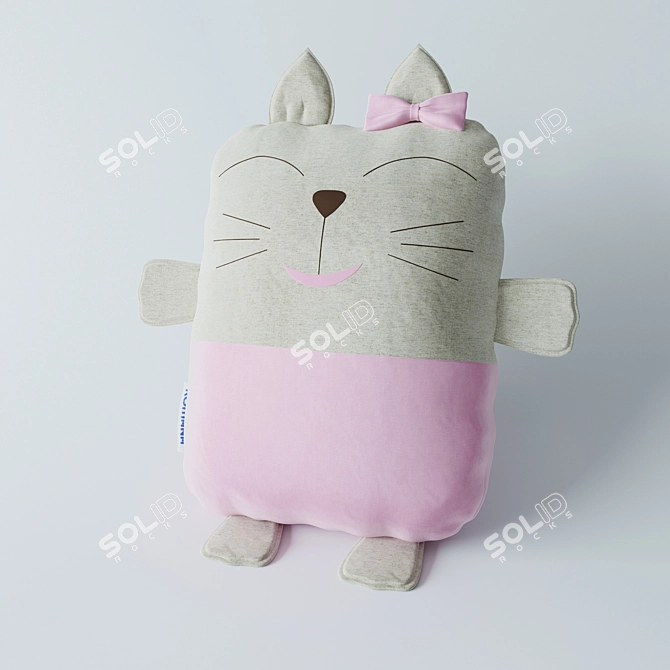 ROMANA Cat Pillow 3D model image 2