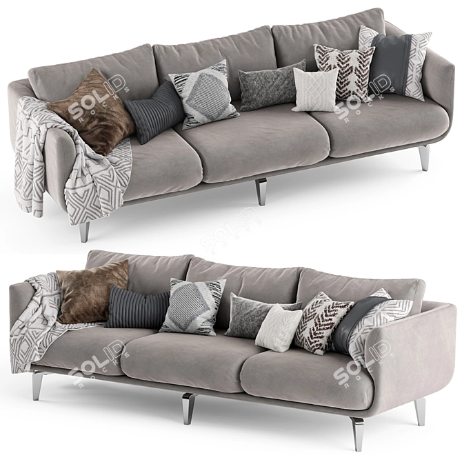 Modern Sits MOA Sofa 3D model image 1