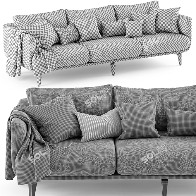 Modern Sits MOA Sofa 3D model image 5