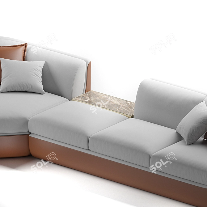 Product Title: Luxury Longhi Bravery Sofa 3D model image 2