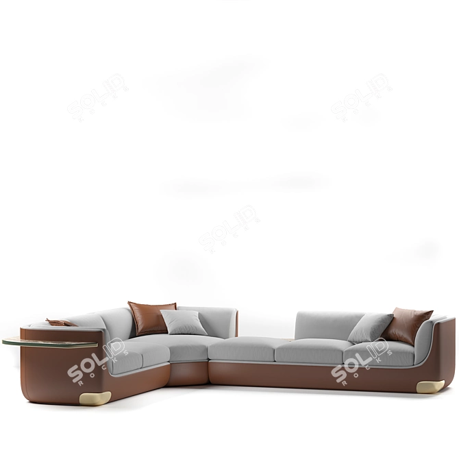 Product Title: Luxury Longhi Bravery Sofa 3D model image 4