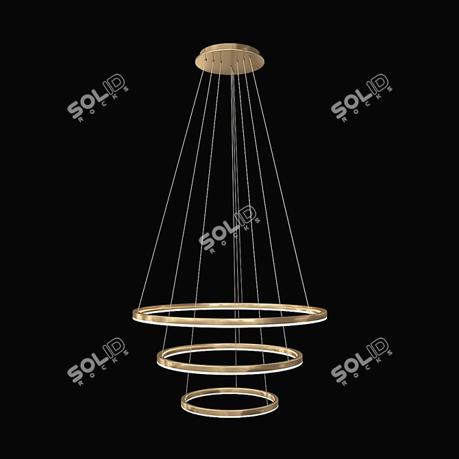 Dimmable LED Pendant Light 3D model image 1