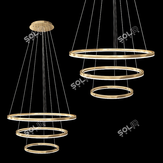 Dimmable LED Pendant Light 3D model image 7