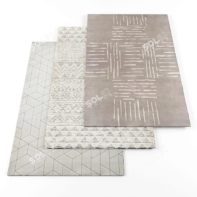 Modern Rugs Pack | 5 Pieces | Texture Archive 3D model image 1