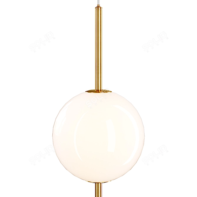 Sleek VOKE Pendant Lamp 3D model image 2