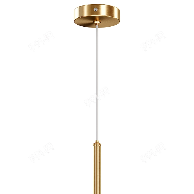 Sleek VOKE Pendant Lamp 3D model image 4