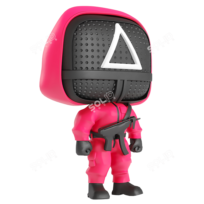 Squid Game Security Guard Funko 3D model image 4