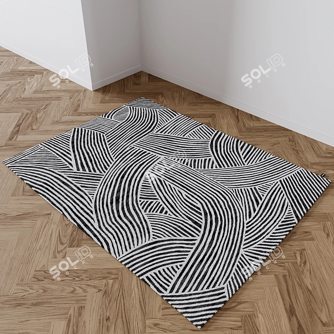 Luxury Inky Dhow Rugs by CC 3D model image 3