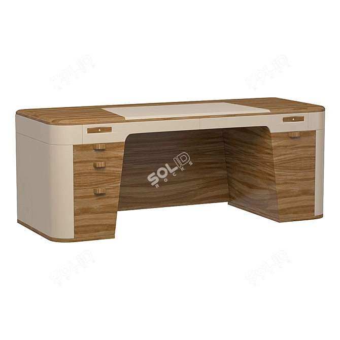 Elegant Porada Flavio Office Desk 3D model image 1