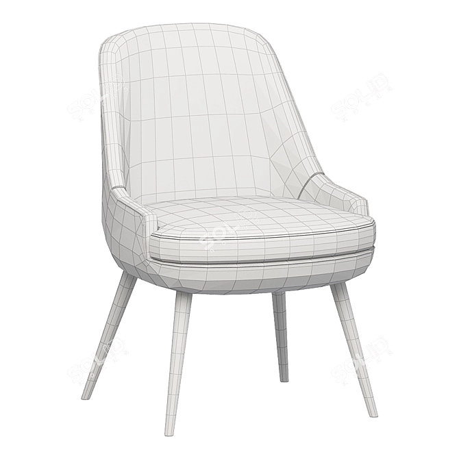 Sleek Modern Seating Solution 3D model image 2