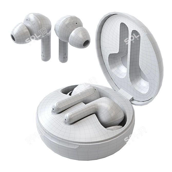 Wireless FN7 Earbuds: Premium Sound 3D model image 7