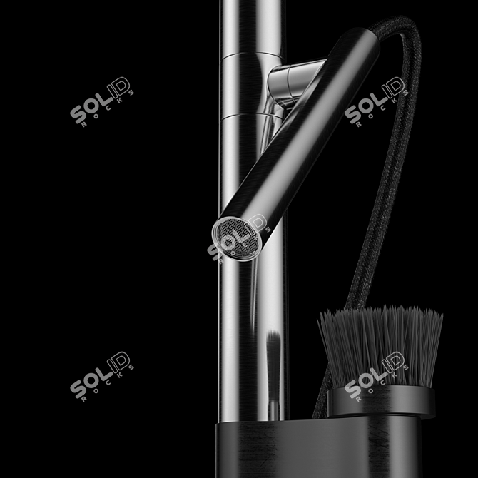 Stainless Steel Kitchen Mixer 3D model image 2