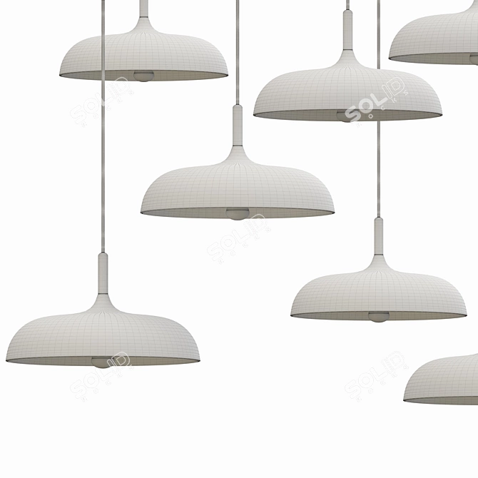 Contemporary Kora Pendant Light 3D model image 3