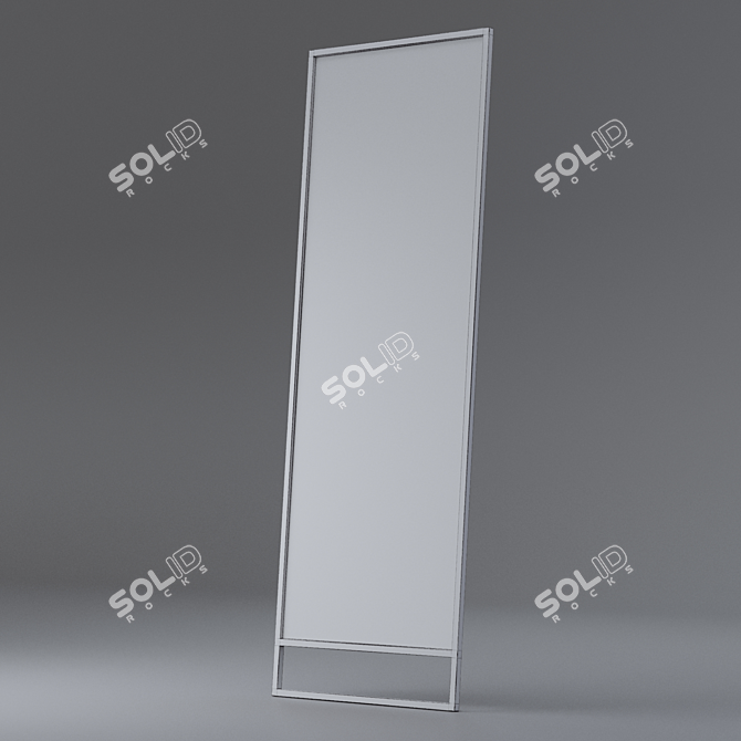 Boca Mirror: Sleek Selfie Reflection 3D model image 4