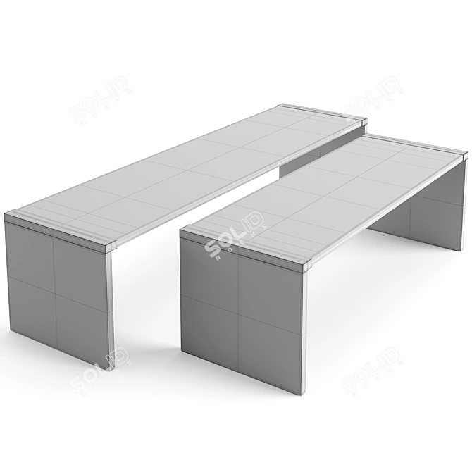 Elegant Baxter Trust Coffee Tables 3D model image 4