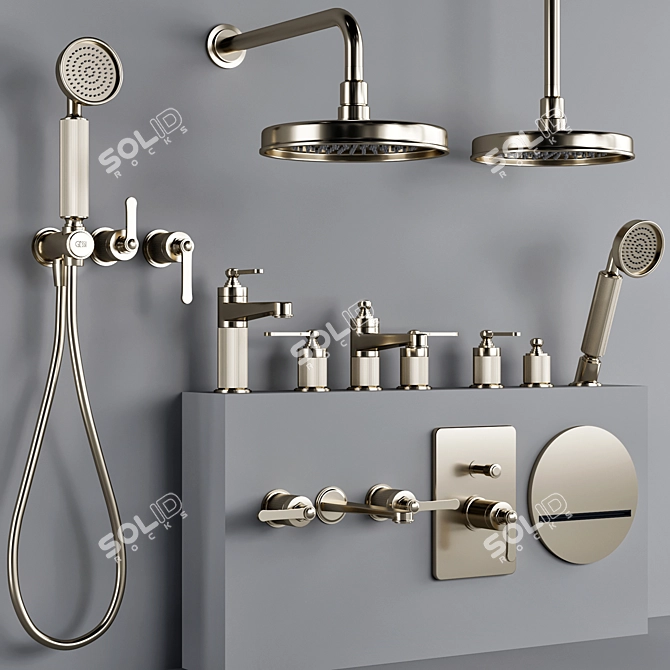 Gessi Venti 20 Bathroom Faucet 3D model image 2
