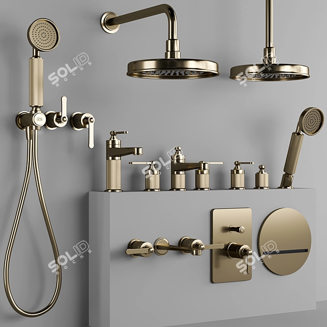 Gessi Venti 20 Bathroom Faucet 3D model image 3