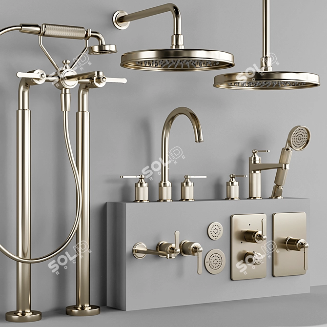 Gessi Venti 20 Bathroom Faucet 3D model image 2