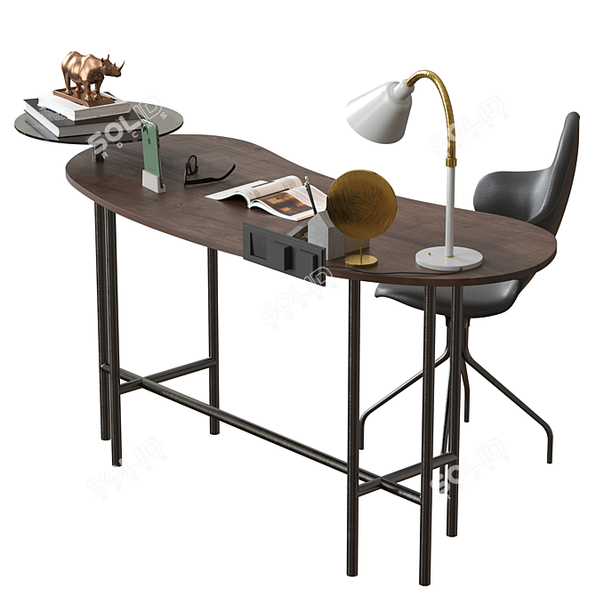 Modern Office Furniture Set 3D model image 8