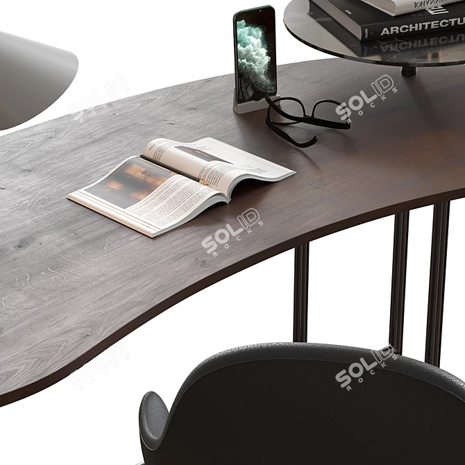 Modern Office Furniture Set 3D model image 11