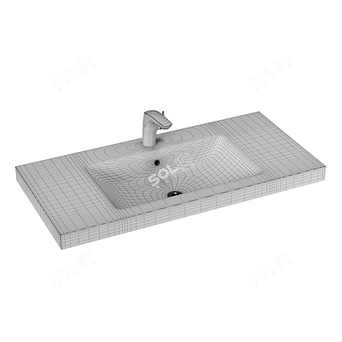 ODENSVIK Single Sink - Stylish and Functional 3D model image 2