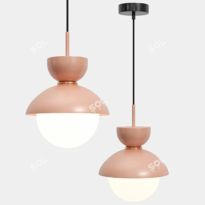 Elegant Savie Pendant 3D model image 1