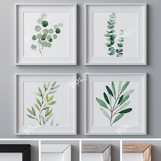 Versatile Set of Wall Paintings 3D model image 1