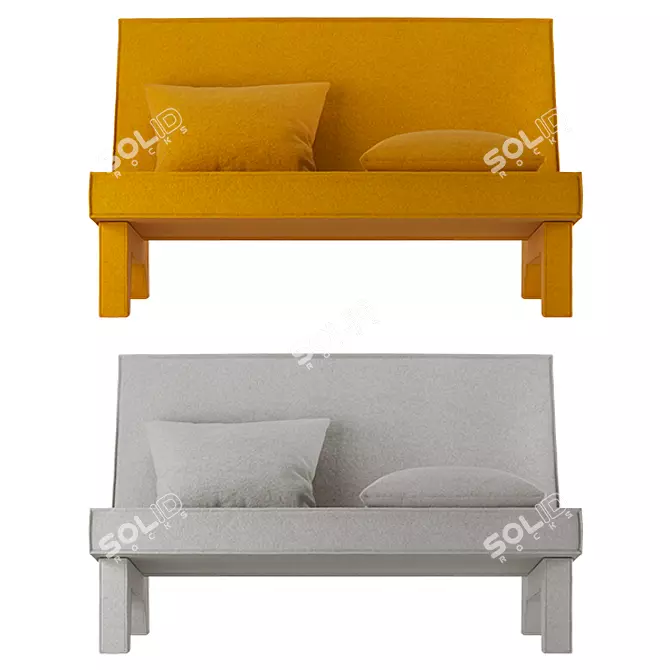 BAM! Compact 2-Seater Sofa 3D model image 1