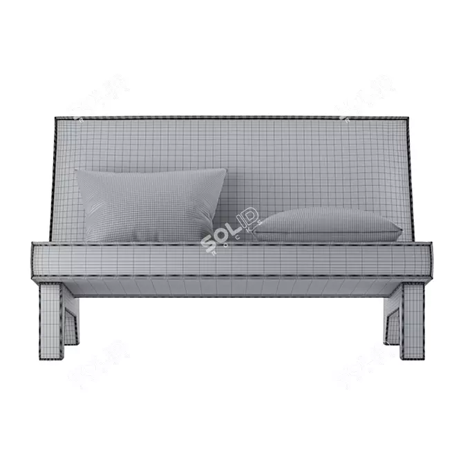 BAM! Compact 2-Seater Sofa 3D model image 4