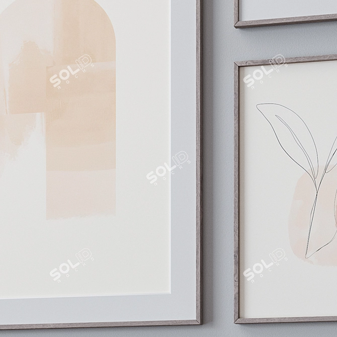 Assorted Set of Wall Paintings 3D model image 2