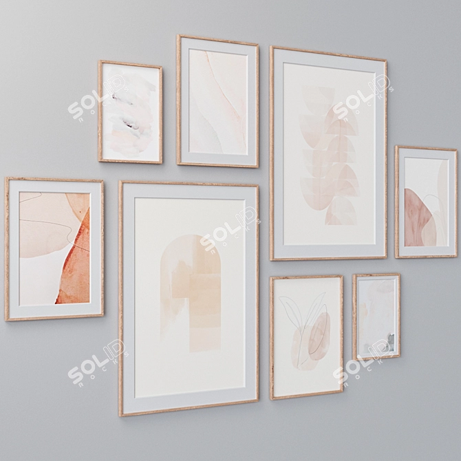 Assorted Set of Wall Paintings 3D model image 3