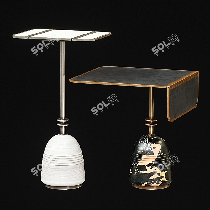 Elegant Apparatus Standby Tables 3D model image 1