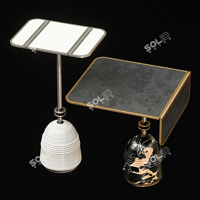 Elegant Apparatus Standby Tables 3D model image 2