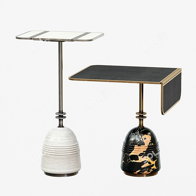 Elegant Apparatus Standby Tables 3D model image 6