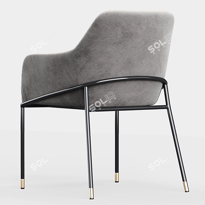 Elegant Dining Group: Rosanna Table & Sandra Chair 3D model image 4