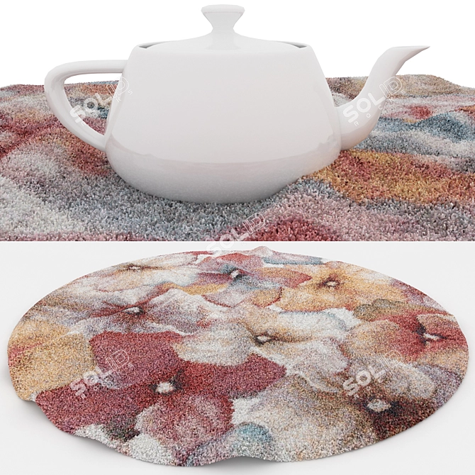 Versatile Rug Set: 8 Options for Close-Ups & Wide Shots 3D model image 4