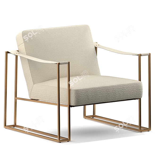 Stylish Kleemore Accent Chair 3D model image 2