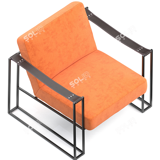 Stylish Kleemore Accent Chair 3D model image 3